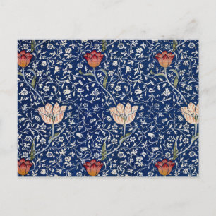 William Morris Medway Blaue Tulpe Florale Kunst Postkarte