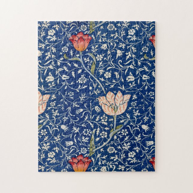 William Morris Medway Blue Floral (Vertikal)