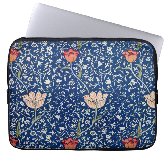 William Morris Medway Blue Floral Laptopschutzhülle (Vorderseite)