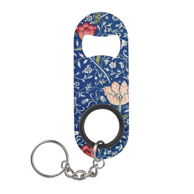 William Morris Medway Blue Floral Mini Flaschenöffner (Vorderseite)