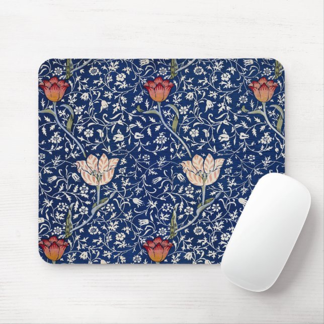 William Morris Medway Blue Floral Mousepad (Mit Mouse)