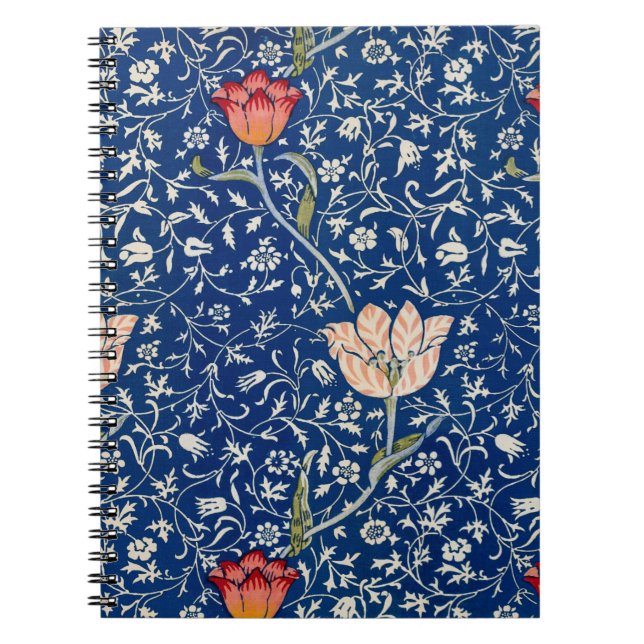 William Morris Medway Blue Floral Notizblock (Vorderseite)