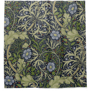William Morris-Meerespflanze-Muster-Duschvorhang Duschvorhang