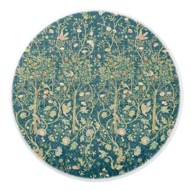 William Morris ‚Melsetter‘ 1 Keramikknauf (Vorderseite)