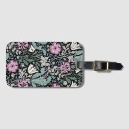 William Morris Mohn Botanical viktorianische Tapet Gepäckanhänger