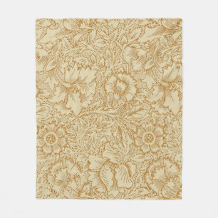 William Morris Mohnblumen-Blumentapete Fleecedecke