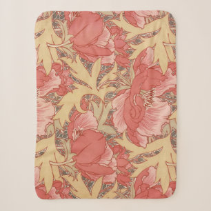 William Morris Mohnblumen im Art Nouveau Stil Sherpadecke