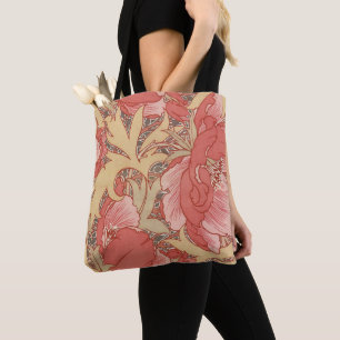 William Morris Mohnblumen im Art Nouveau Stil Tasche