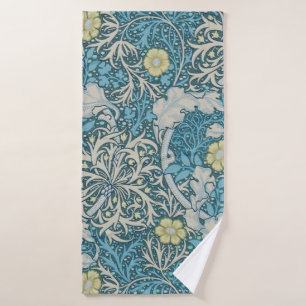 William Morris, motif Art nouveau, algues, bleu, f