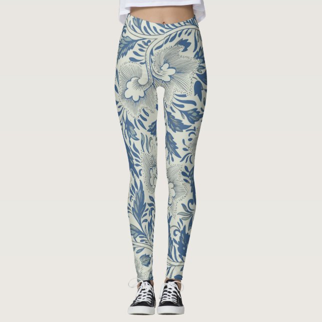 William Morris Motif Leggings (Devant)