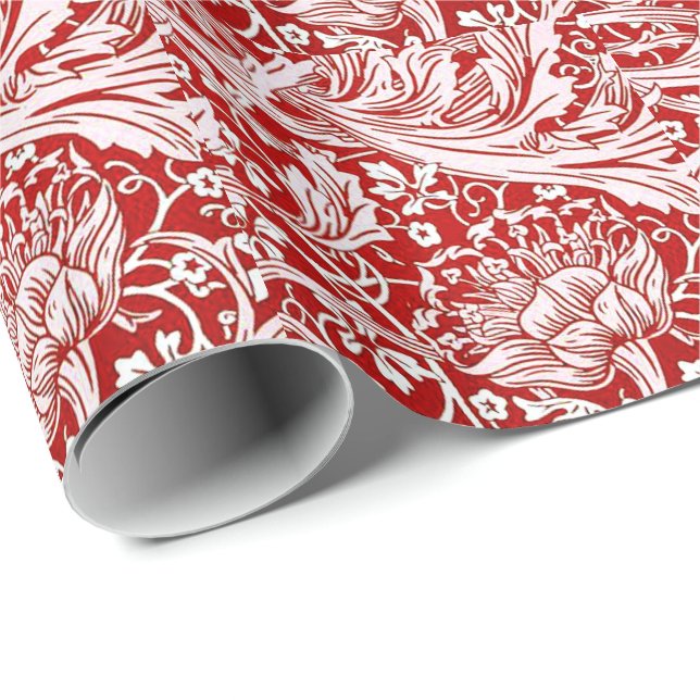 William Morris Muster, Arcadia Geschenkpapier (Rolleneckpunkt)