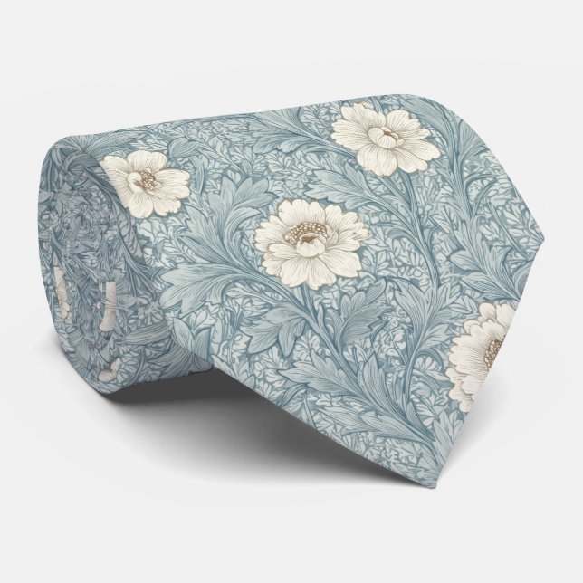 William Morris Muster Krawatte (Gerollt)