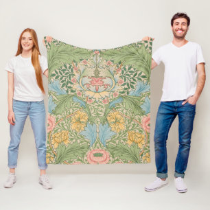 William Morris Myrtenblüten Blumen Botanik Fleecedecke