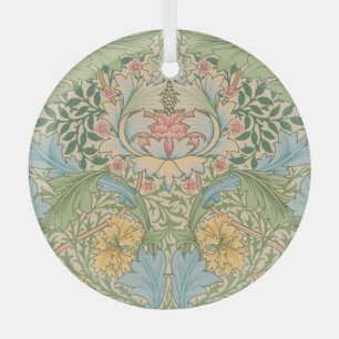 William Morris Myrtenblüten Blumen Botanik Ornament Aus Glas