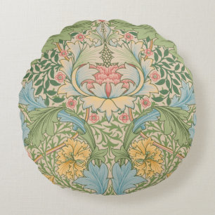 William Morris Myrtenblüten Blumen Botanisch Rundes Kissen