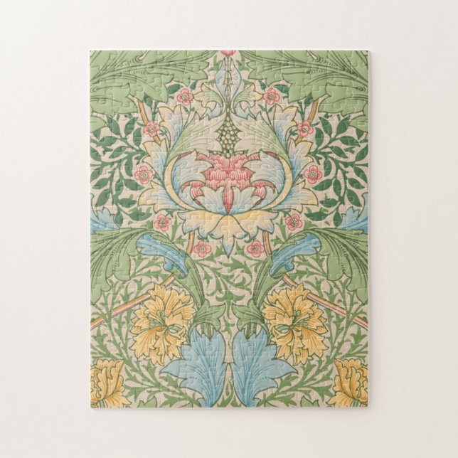 William Morris Myrtle Blume Floral Botanical (Vertikal)