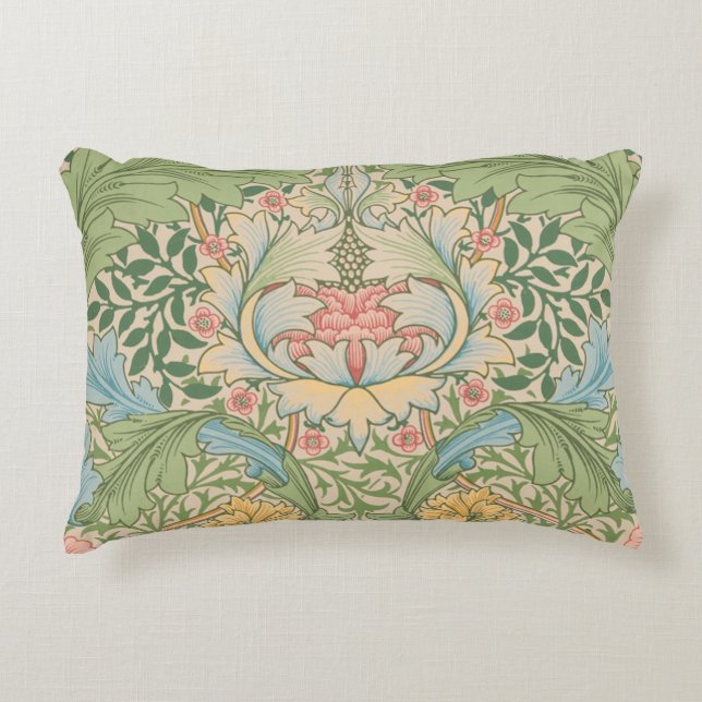William Morris Myrtle Blume Floral Botanical Dekokissen (Vorderseite)