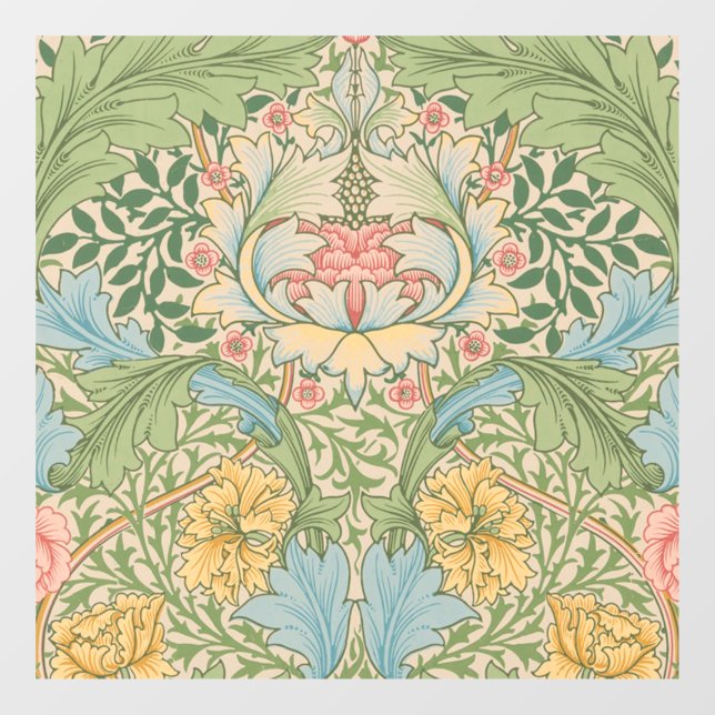 William Morris Myrtle Blume Floral Botanical Fensteraufkleber (Blatt)
