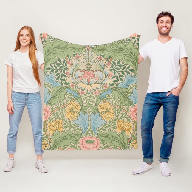 William Morris Myrtle Blume Floral Botanical Fleecedecke (Beispiel)