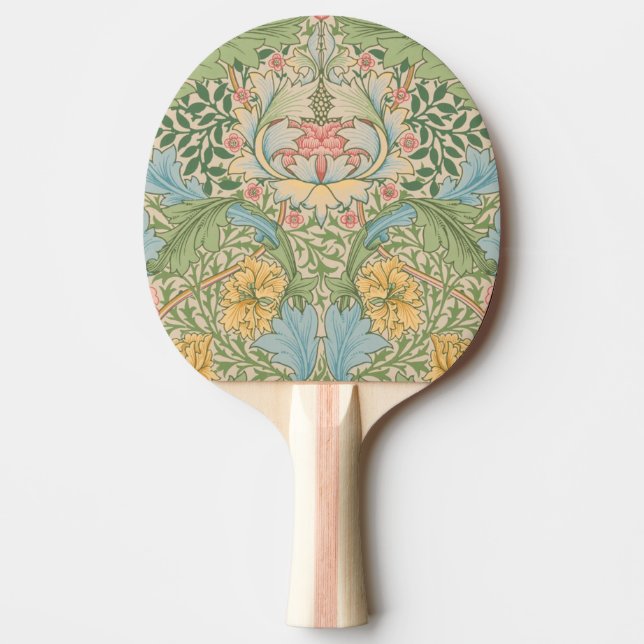 William Morris Myrtle Blume Floral Botanical Tischtennis Schläger (Vorderseite)