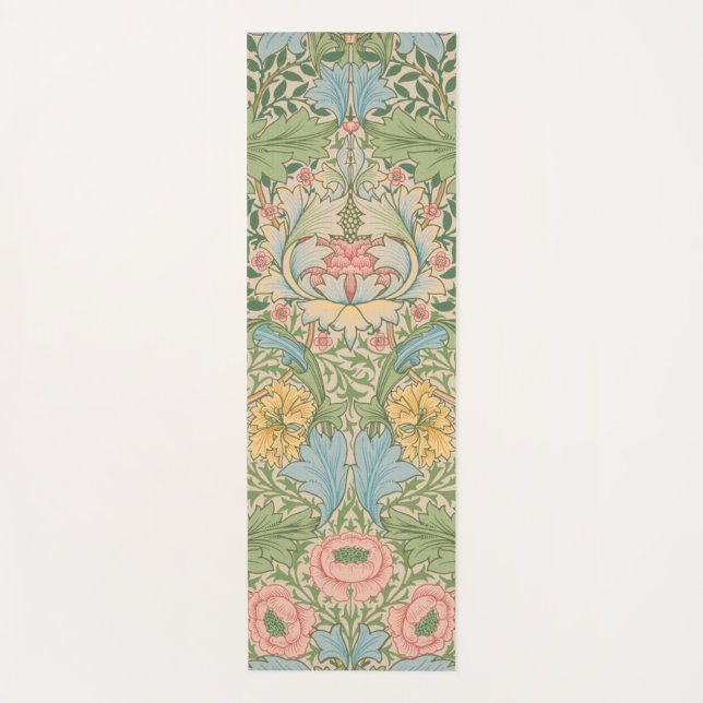 William Morris Myrtle Blume Floral Botanical Yogamatte (Vorderseite)