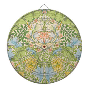 William Morris Myrtle Garden Floral Klassiker Dartscheibe
