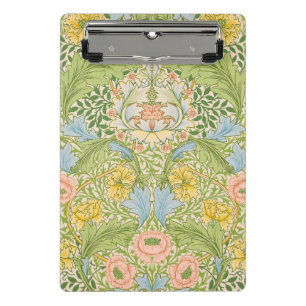 William Morris Myrtle Garden Floral Klassiker Mini Klemmbrett