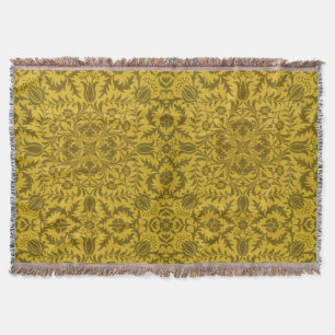 William Morris nahtloses Reben-Gold-Gelb-Muster Decke