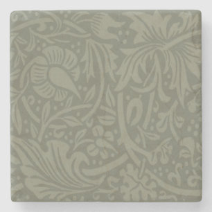 William Morris Narzissen Blumen Wallpaper Steinuntersetzer