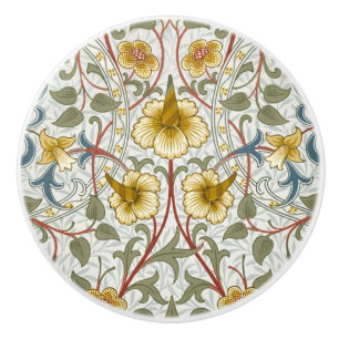 William Morris Narzissen-Blumenmuster Keramikknauf