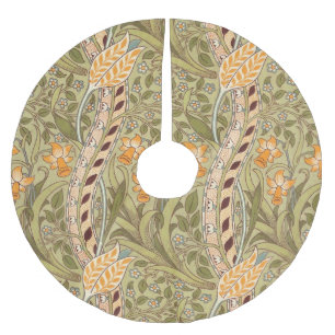 William Morris Narzissengarten-Blumen-Klassiker-Bo Polyester Weihnachtsbaumdecke