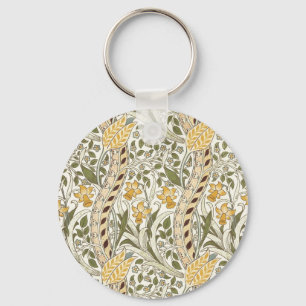 William Morris Narzissengarten-Blumen-Klassiker-Bo Schlüsselanhänger
