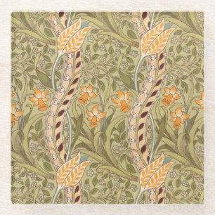 William Morris Narzissengarten-Blumen-Klassische V Glasuntersetzer