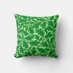 William Morris Oak Blätter, Emerald Green Kissen