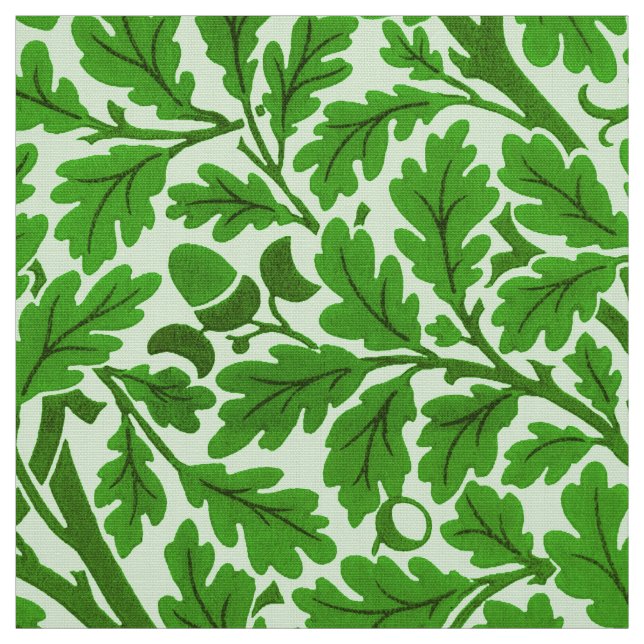 William Morris Oak Blätter, Emerald Green  Stoff (Muster)