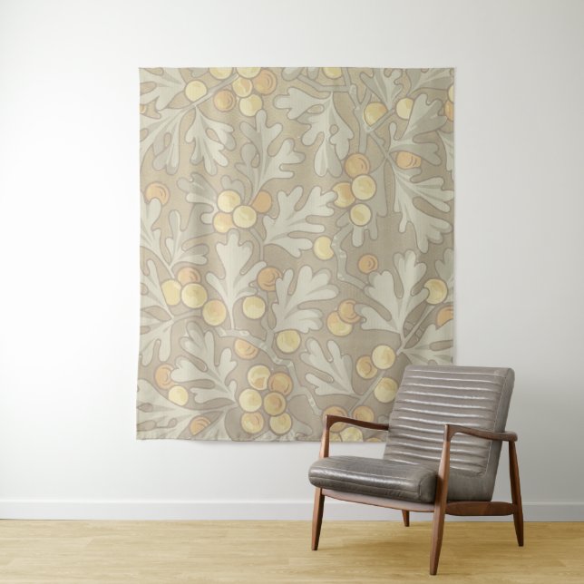 William Morris Oak et Tapisserie Acorn (En situation)