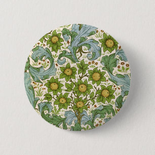William Morris' Obstgartenmuster Art Nouveau Button