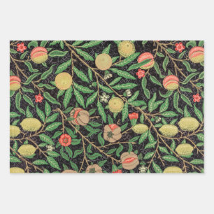 William Morris Obstpomegranat Blumenmuster Geschenkpapier Set
