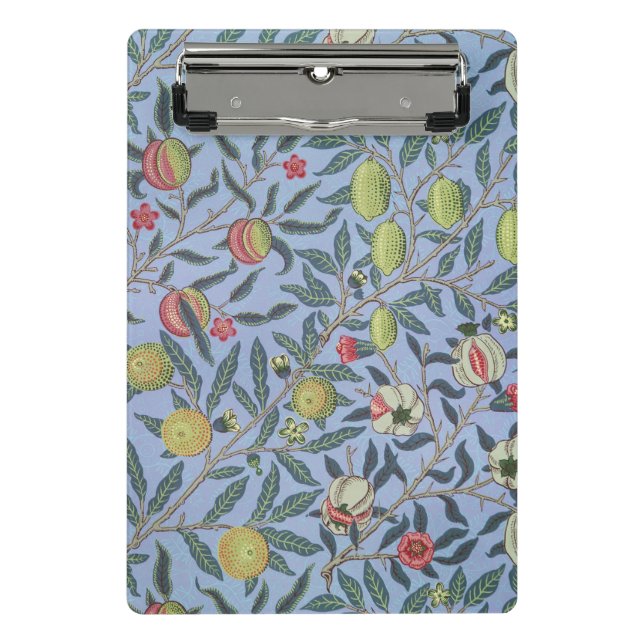 William Morris Obstpomegranat Mini Klemmbrett (Vorderseite)