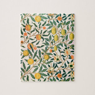 William Morris Obstpomegranat Weiße Ornamente
