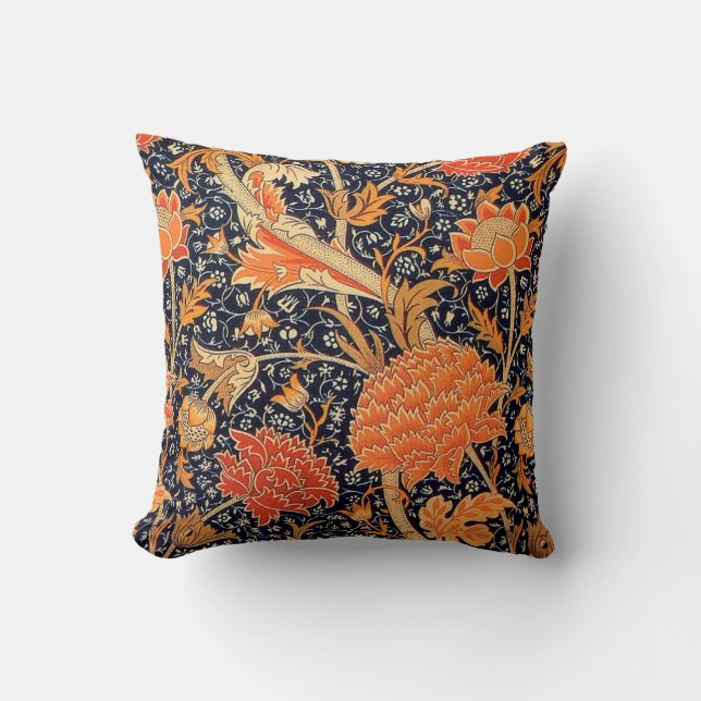 William Morris Orange Cray Kissen (Vorderseite)