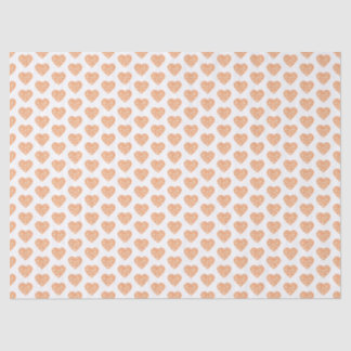 William Morris Orange Floral Heart Decoupage Seidenpapier