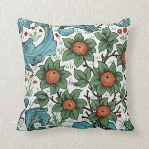 William Morris Orange Obstgarten Kissen