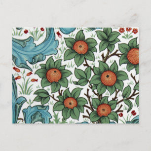 William Morris Orange Obstgarten Postkarte