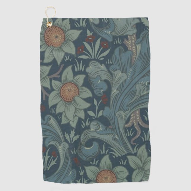 William Morris Orchard Pattern Art Golfhandtuch (Vorderseite)