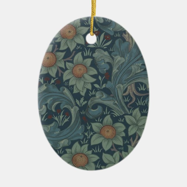 William Morris Orchard Pattern Art Keramikornament (Vorne)