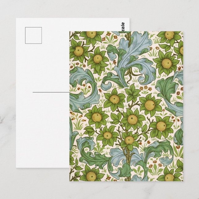 William Morris' Orchard Pattern Art Nouveau Postkarte (Vorne/Hinten)