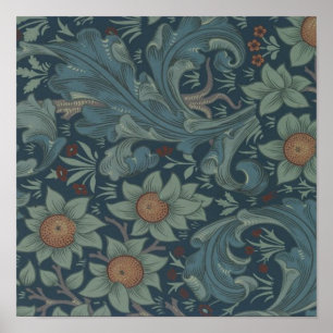 William Morris Orchard Pattern Wallpaper Poster