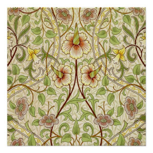 William Morris Osterglocke Klassische Blumen Wallp Poster