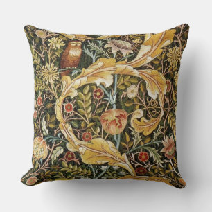 William Morris Owl an Acanthus Kissen